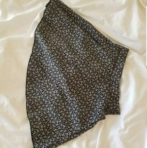 Floral pattern circle skirt